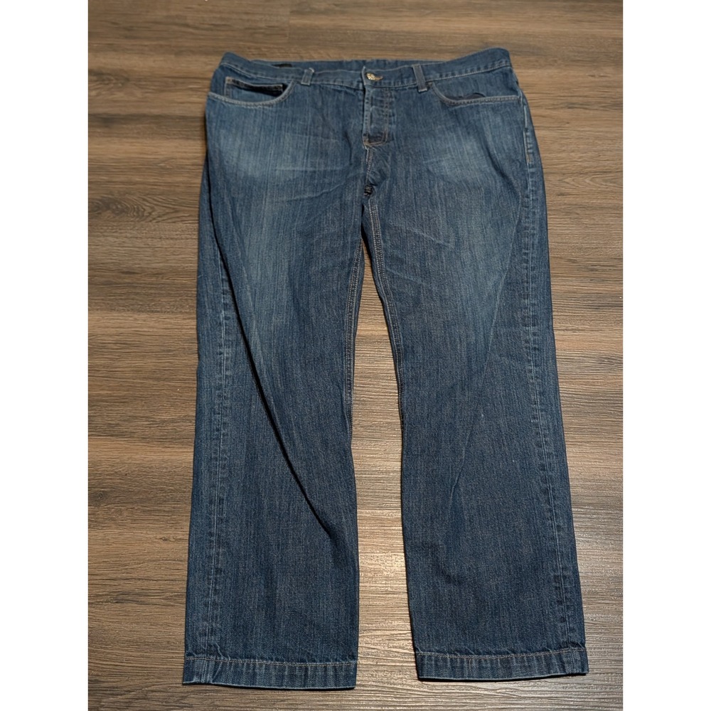 Gucci Mens Blue Denim Straight Leg Jeans Made in Italy Size 54 Button Fly 1953